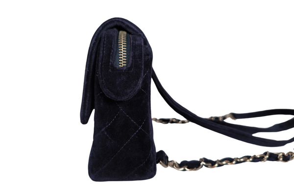 Load image into Gallery viewer, CHANEL  Velvet Matelasse Dark Navy Bagpack