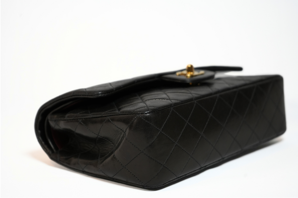 Load image into Gallery viewer, CHANEL Classic Flap Shoulder Bag Matelasse Chain Lambskin Beige Gold Hardware