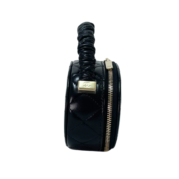 Load image into Gallery viewer, CHANEL Matelasse Bag in Black Lambskin Leather with Gold CC
