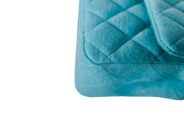 Load image into Gallery viewer, CHANEL cotton Tiffany blue Matelasse
