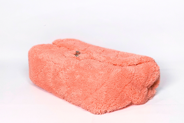 Load image into Gallery viewer, CHANEL Mixed Fibers Quilted Jumbo Flap Salmon Pink