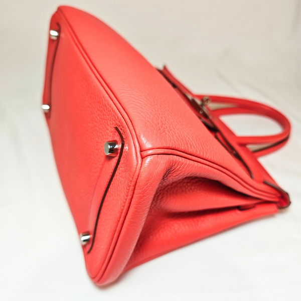 Load image into Gallery viewer, HERMES Birkin 30 Taurillon Clemence Bougainvillea Stamp X