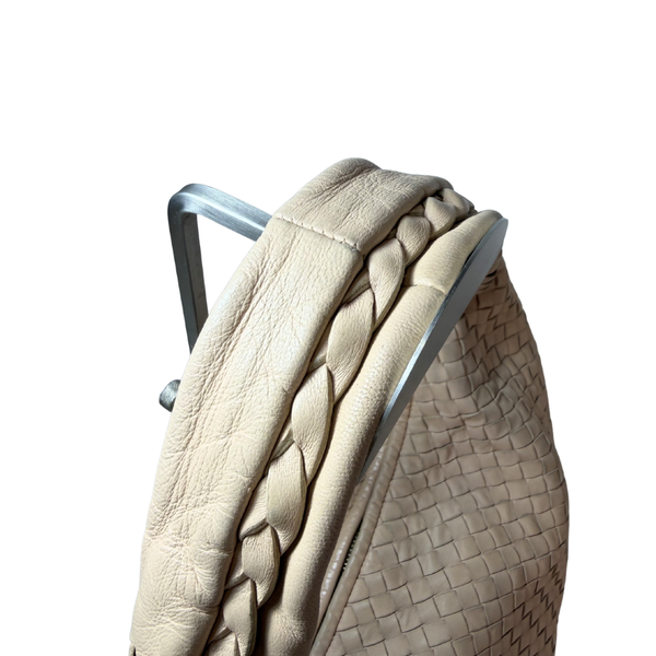 Load image into Gallery viewer, BOTTEGA VENETA Intrecciato Beige Shoulder Bag Hobo