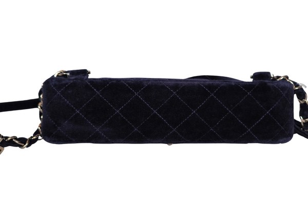 Load image into Gallery viewer, CHANEL  Velvet Matelasse Dark Navy Bagpack