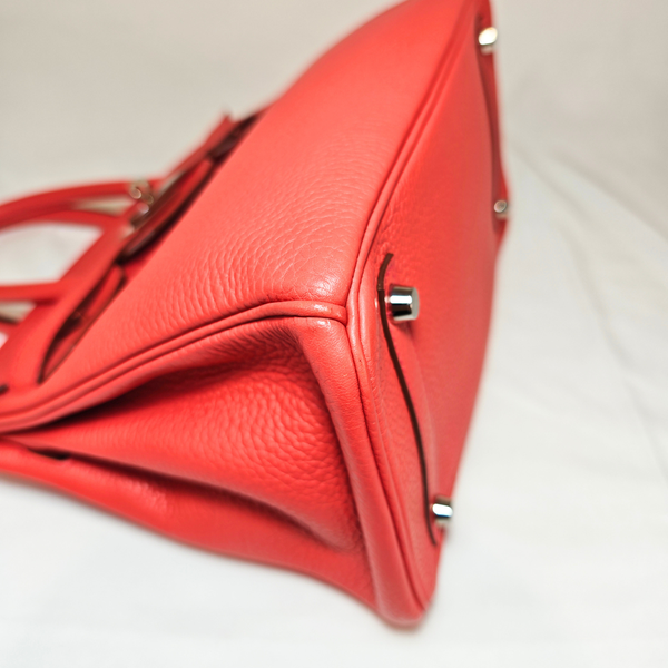 Load image into Gallery viewer, HERMES Birkin 30 Taurillon Clemence Bougainvillea Stamp X