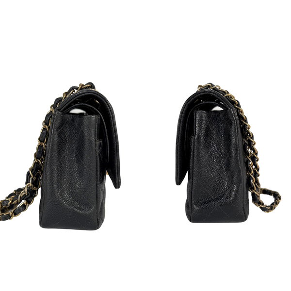 将图片加载到图库查看器,CHANEL Black Caviar Medium Classic Flap Bag