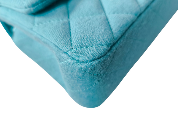 Load image into Gallery viewer, CHANEL cotton Tiffany blue Matelasse
