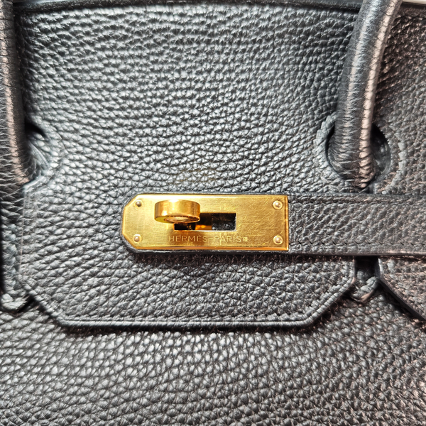 Load image into Gallery viewer, HERMES Birkin 35 Togo Leather Black Square O 2011