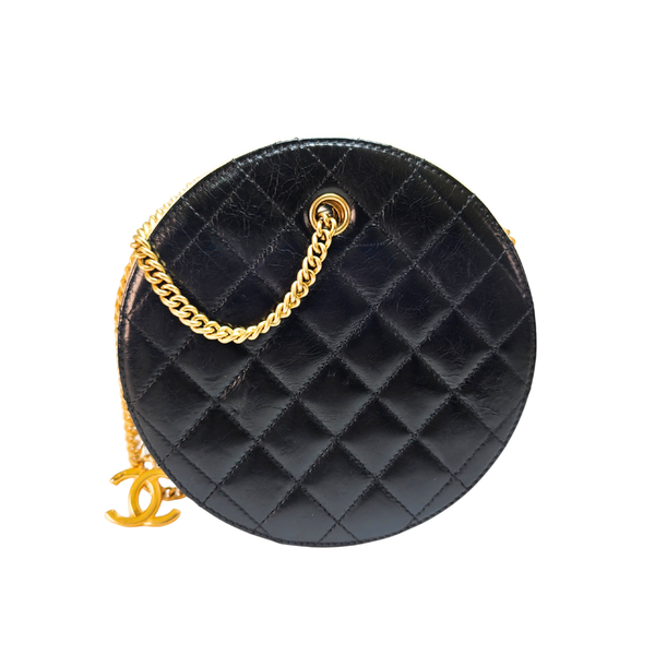 画像をギャラリービューアに読み込む, CHANEL 2019 カーフ ラウンド ロープ ショルダーバッグ