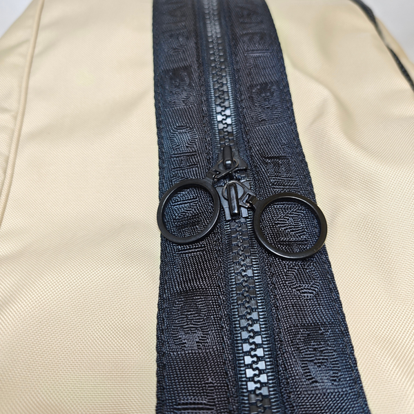 Load image into Gallery viewer, CHANEL Sport Line Boston Travel Nylon Duffle Bag Black Beige CC Logo