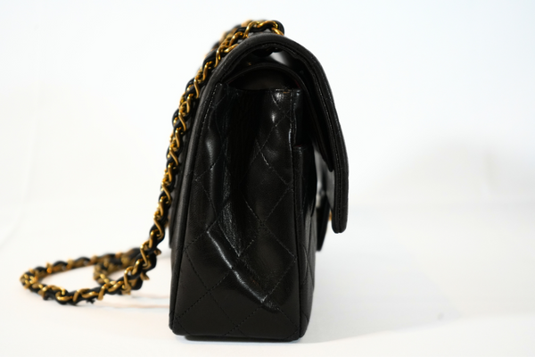 Load image into Gallery viewer, CHANEL Classic Flap Shoulder Bag Matelasse Chain Lambskin Beige Gold Hardware