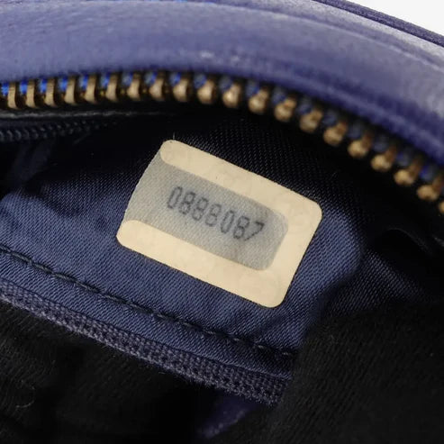 将图片加载到图库查看器,CHANEL Vinatge Blue Satin Mini Bag
