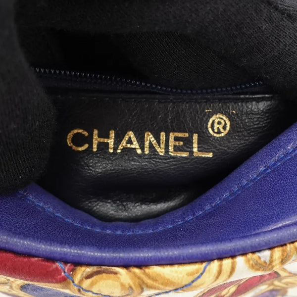 将图片加载到图库查看器,CHANEL Vinatge Blue Satin Mini Bag