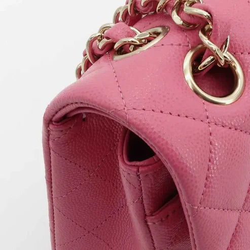 将图片加载到图库查看器,CHANEL Pink Caviar 23cm Double Flap Bag