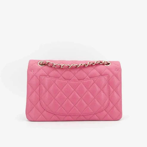 将图片加载到图库查看器,CHANEL Pink Caviar 23cm Double Flap Bag