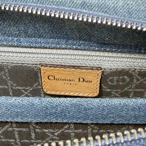 Load image into Gallery viewer, Christian Dior Denim Lady Dior East West Vintage Shoulder Bag