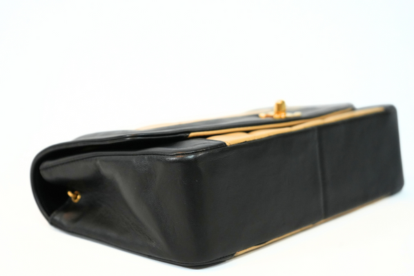 이미지를 갤러리 뷰어에 로드 , CHANEL Diana Matelasse Chain Shoulder Bag  Lamb leather Beige Black