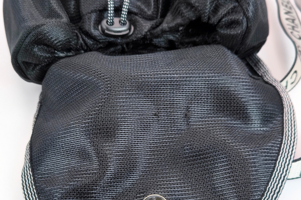 Load image into Gallery viewer, CHANEL Sport Line  Black Mesh Gray Logo  Play Strap Backpack