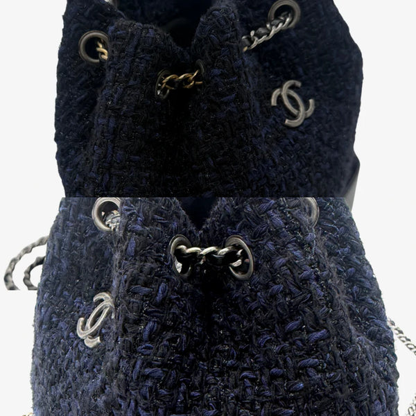 将图片加载到图库查看器,CHANEL Gabrielle Tweed Backpack