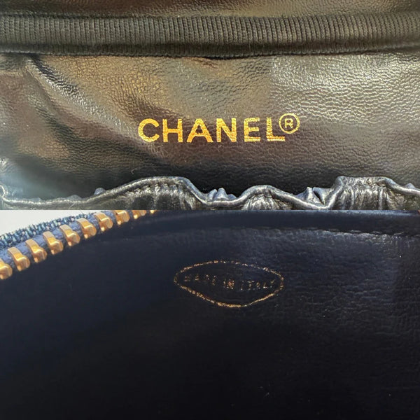 将图片加载到图库查看器,Chanel Vintage Denim Vanity Bag