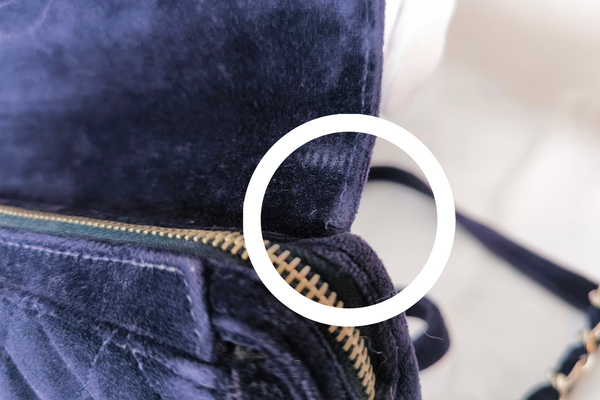 Load image into Gallery viewer, CHANEL  Velvet Matelasse Dark Navy Bagpack