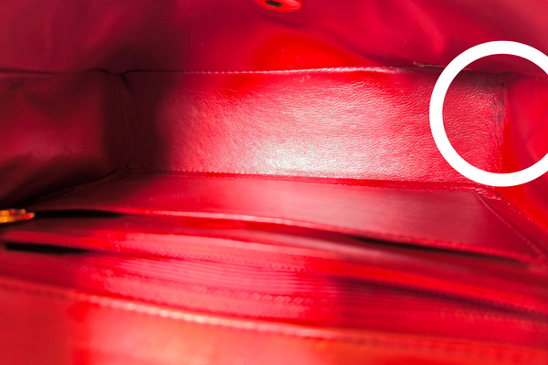 Load image into Gallery viewer, CHANEL Mini Matelasse Single Flap Chain Shoulder Bag  Red Lambskin