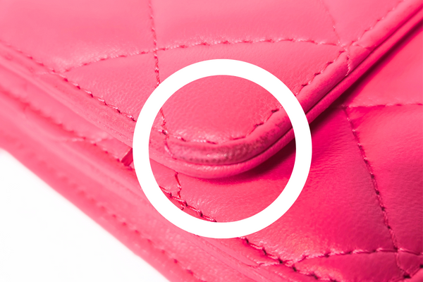 Load image into Gallery viewer, CHANEL Matelasse Chain Wallet Shoulder Crossbody Bag  Fuchsia Pink Lambskin Leather