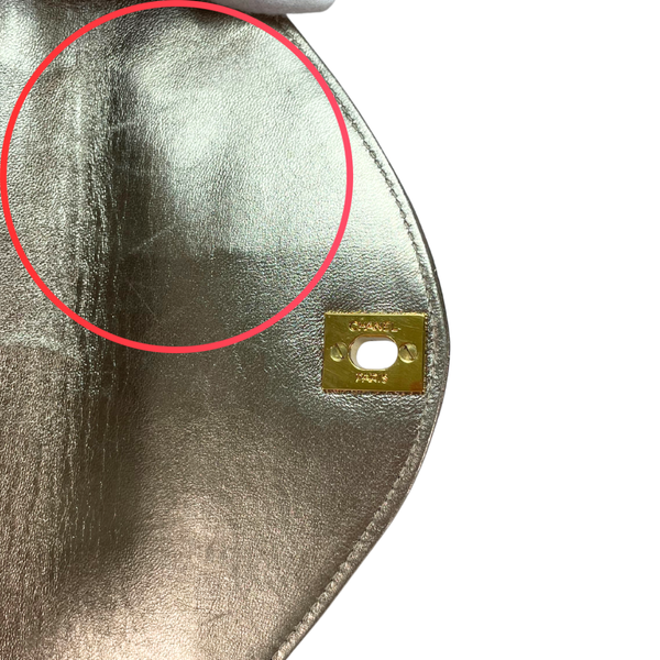 이미지를 갤러리 뷰어에 로드 , CHANEL Mademoiselle Gold Evening Clutch Purse Gold Hardware, 1992