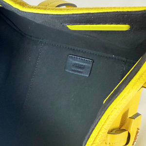 FENDI Origami Mini Yellow Leather Shoulder Bag 2023