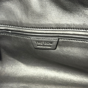 The Row Astra Leather Shoulder Bag Black