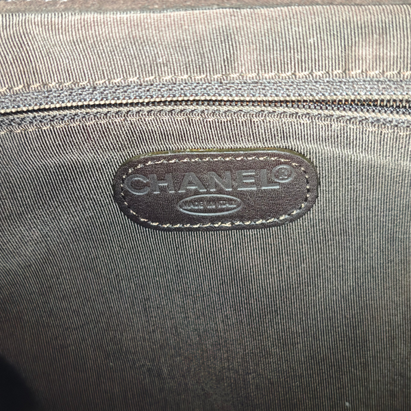 Load image into Gallery viewer, CHANEL Vintage CC Logo Brown Suede Drawstring Flap Backpack Bag
