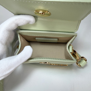 JACQUEMUS Light Green Top Handle Bag