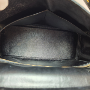 HERMES Kelly 28 Box Calf Black Circle R Stamp 1988