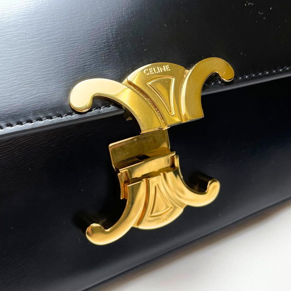 將圖片載入圖庫檢視器 CELINE Triomphe Small Chain Claude Shoulder Bag Hedi Slimane
