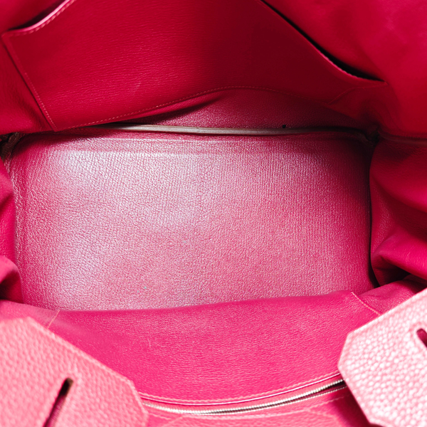 Load image into Gallery viewer, HERMES Birkin 35 Taurillon Leather Rouge Casaque Square O Stamp 2011
