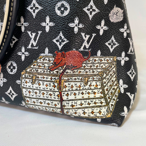 LOUIS VUITTON Limited Edition Catogram Canvas Alma Souple Bag