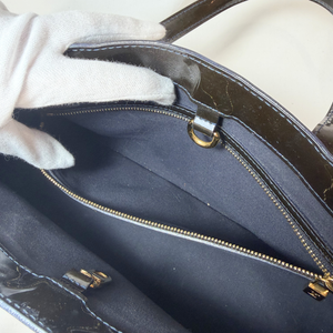 PRADA Archive Black Leather Bowler Bag