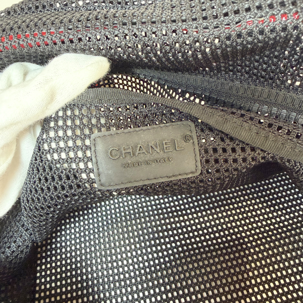 이미지를 갤러리 뷰어에 로드 , CHANEL Sport Line Vintage Black Mesh Shoulder Bag 2007
