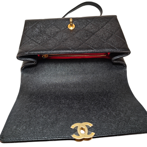 CHANEL Bracelet On Chain Flap Medium Black