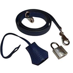 HERMES Kelly 25 Blue Nuit Togo Bag K stamp 2025
