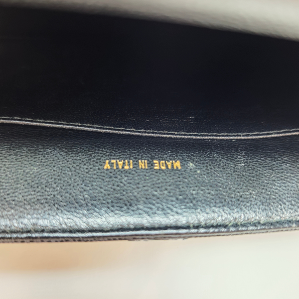 將圖片載入圖庫檢視器 CHANEL Vintage Mini Kelly Black Caviarskin Leather Hand Bag
