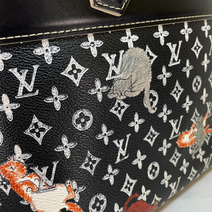 LOUIS VUITTON Limited Edition Catogram Canvas Alma Souple Bag