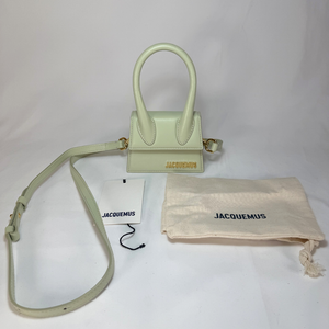 JACQUEMUS Light Green Top Handle Bag
