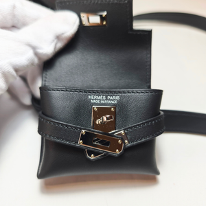 HERMES Shoulder bag Kelly Moove Noir Veau Swift Silver HW W Stamp 2024