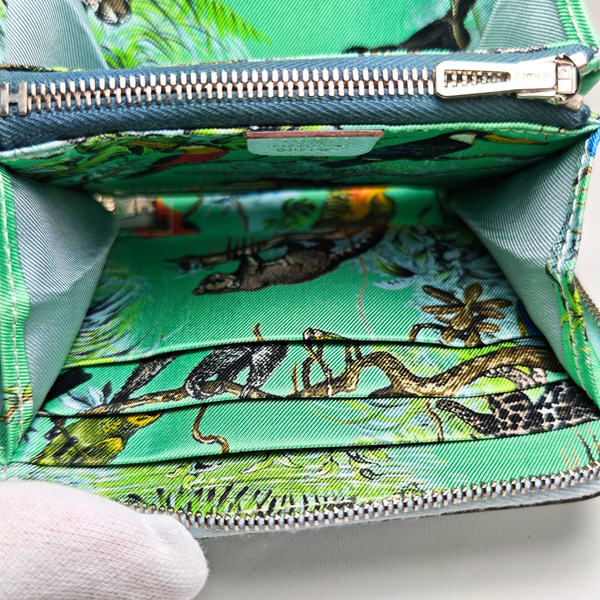 将图片加载到图库查看器，HERMES Wallet Azap Silk in Compact Blue Brume
