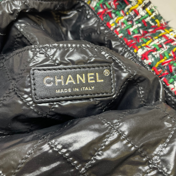 将图片加载到图库查看器，CHANEL  No. 5 Shopping Tote Tweed Large
