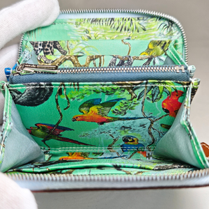 HERMES Wallet Azap Silk in Compact Blue Brume