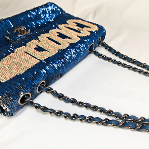 CHANEL Limited Edition Coco Cuba Timeless CC Sequins Flap Bag