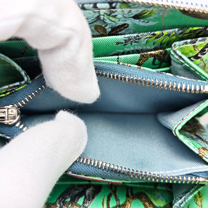 HERMES Wallet Azap Silk in Compact Blue Brume