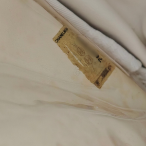 CHANEL Terry Cloth Beige Flap Bag